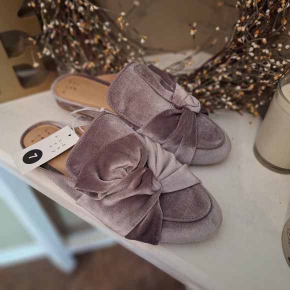 A new day velvety mule flats purple sz 7 - Picture 3 of 14